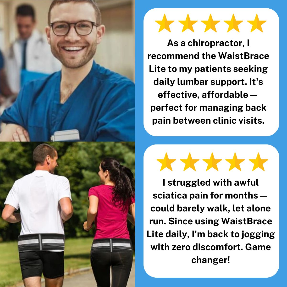WaistBrace Lite - Back Pain Relieve in 14 days